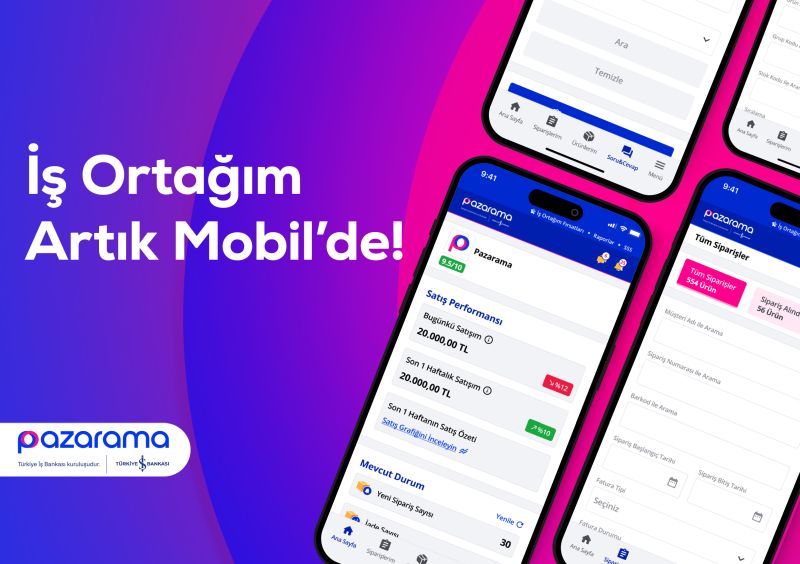 Pazarama “İş Ortağım” panelinin mobil uygulamasını kullanıcılarla buluşturuyor
