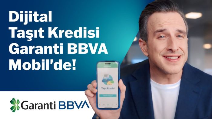 2. El Dijital Taşıt Kredisi Türkiye’de ilk kez Garanti BBVA Mobil’de