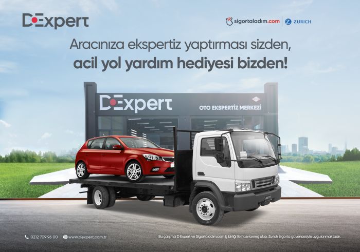 Ekspertizini D Expert Oto Ekspertiz Merkezleri’nden yaptıranlara ücretsiz yol yardımı