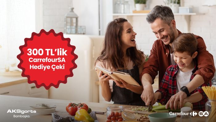 Aksigorta’dan Konut Sigortası Alanlara CarrefourSA Hediye Çeki Fırsatı 