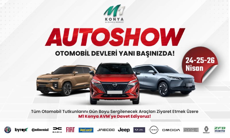 M1 Konya AVM’de   Autoshow Araç Sergileme Etkinliği
